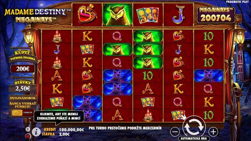 Madame Destiny Megaways slot logo