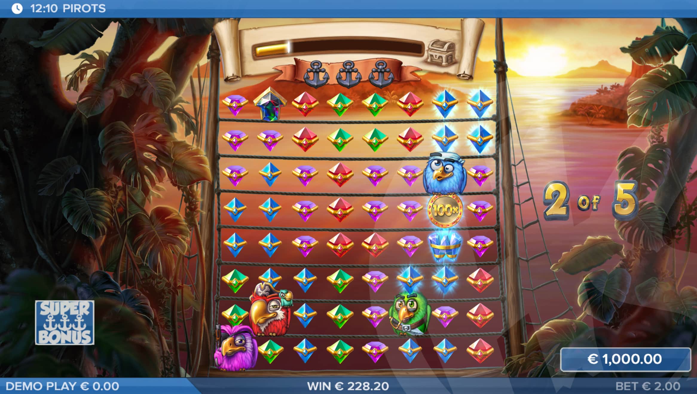 Pirots slot logo