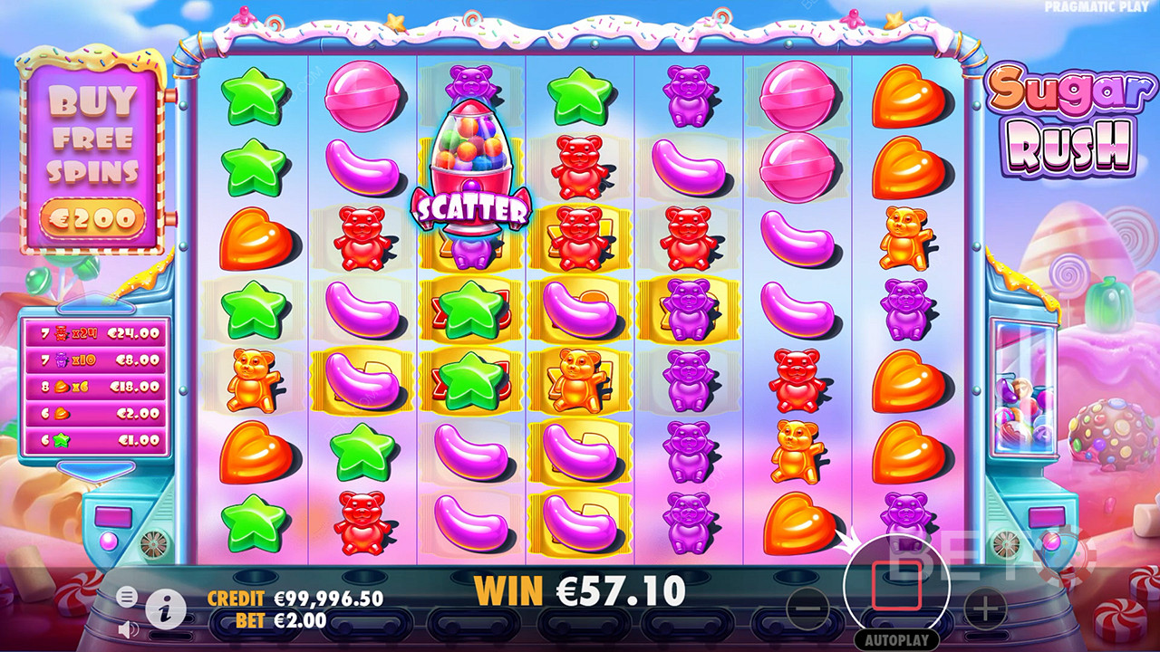 Sugar Rush slot logo